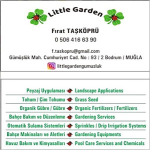 Gümüşlük bahçe, peyzaj; Little Garden Gümüşlük