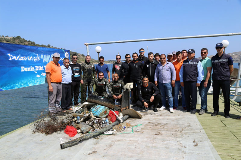 Bodrum Belediyesi Deniz Dibi Temizlik Çalışmaları 5