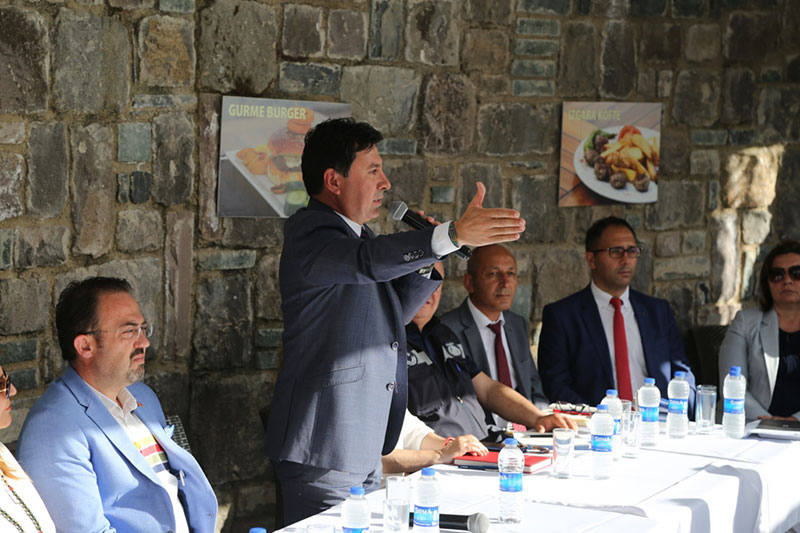 Bodrum Belediye Başkanı Ahmet Aras, esnaf buluşmaları 1