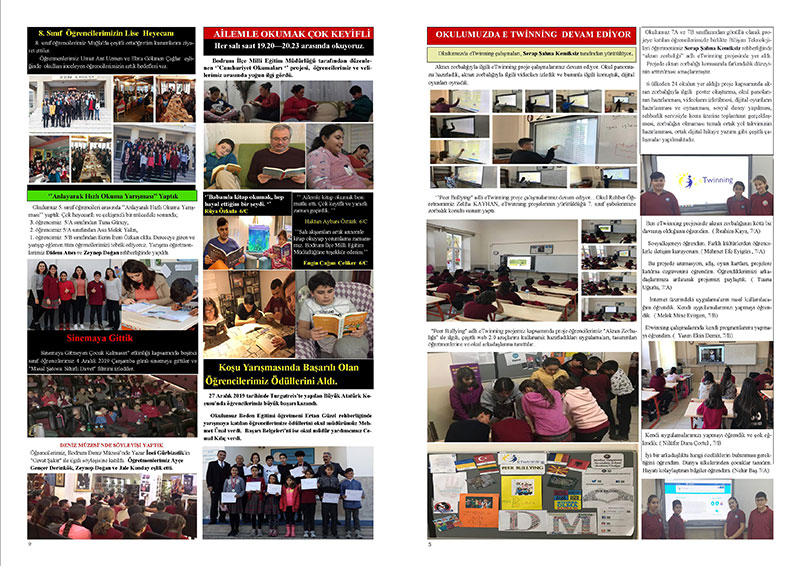 Merkez Turgutreis Ortaokulu gazete çıkarttı 2