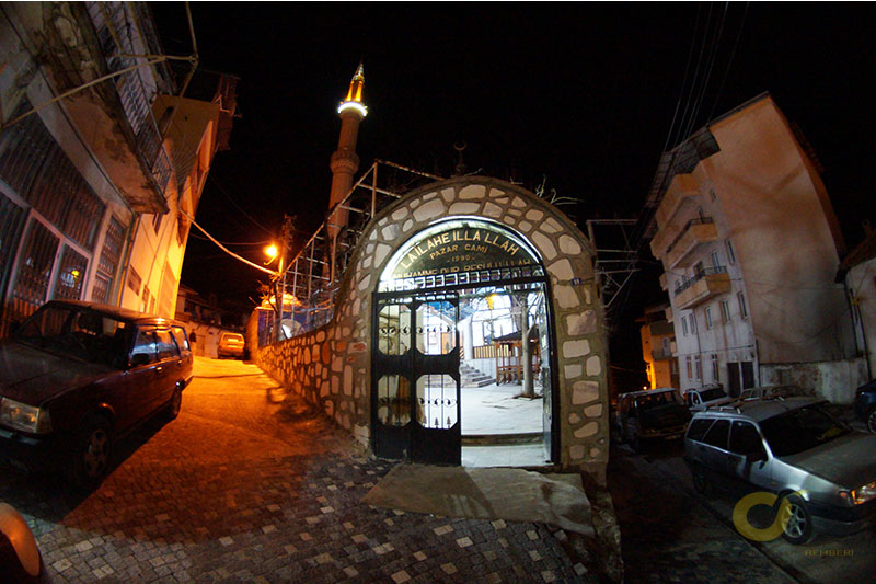 Menteşe merkez Pazar Camii - Gece