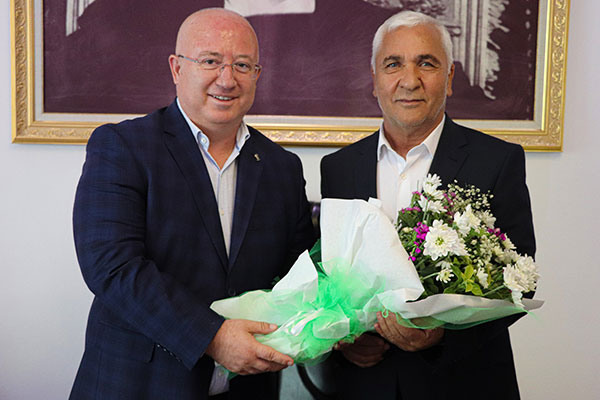 Muğlaspor Başkanı Abdurrahman Uçar, Menteşe Belediye Başkanı Bahattin Gümüş