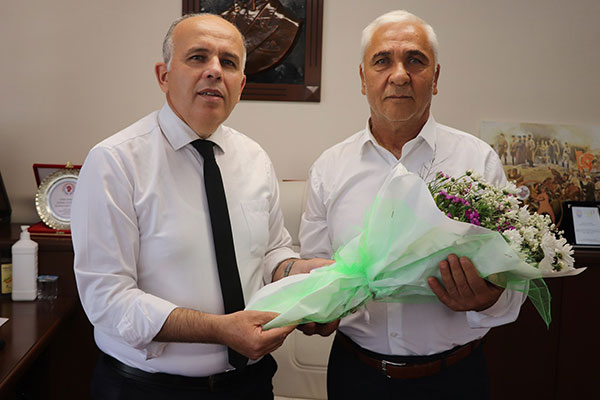 Muğla Gençlik ve Spor İl Müdürümüz Ömer İlman, Muğlaspor Başkanı Abdurrahman Uçar