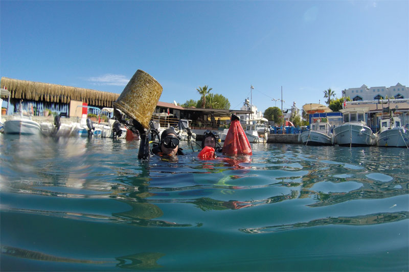Yalıkavak Koyu deniz dibi temizliği 2