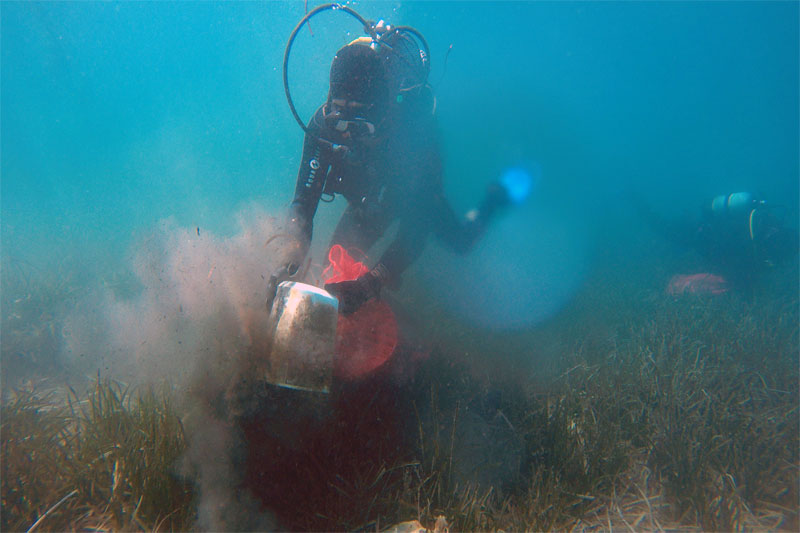 Bitez'de deniz dibi temizliği 4