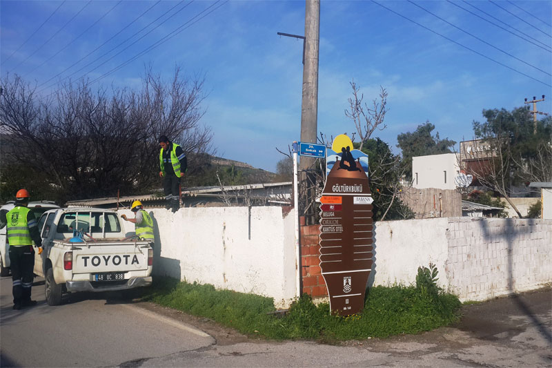 İzinsiz tabelalar toplanıyor 3