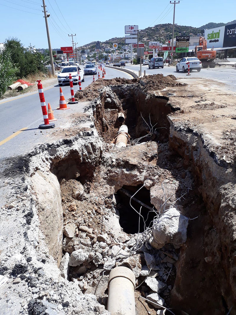 Bodrum su hatlarında arıza meydana geldi 3