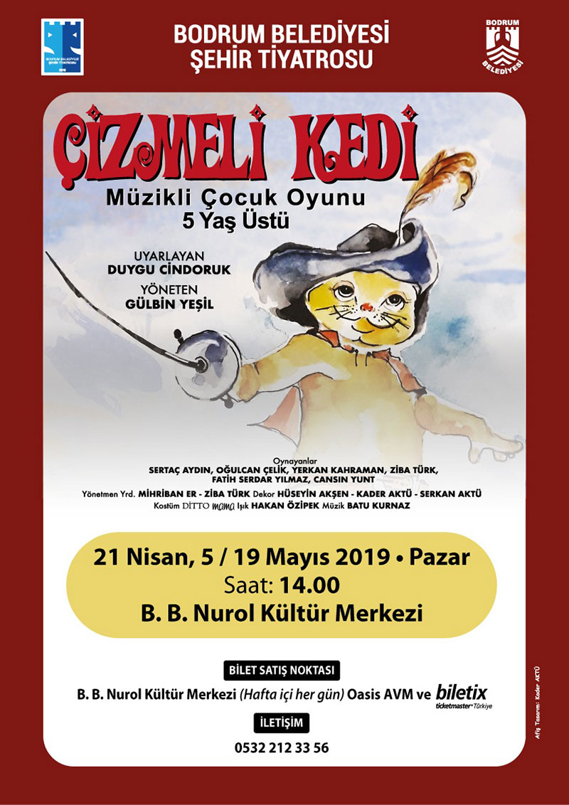 Çizmeli Kedi çocuk oyunu yeniden sahnede Bodrum Haber