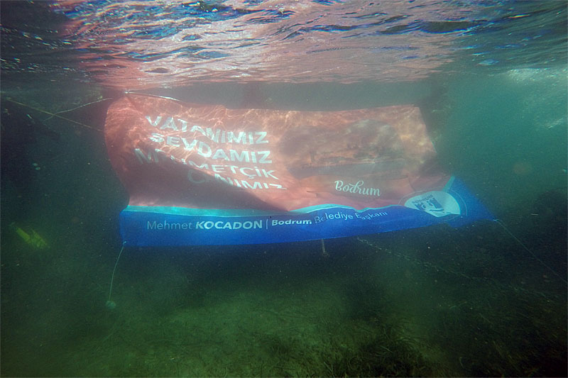 Deniz dibi temizliği Gümbet’te 2