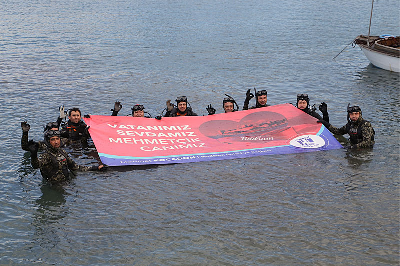 Deniz dibi temizliği Gümbet’te 3