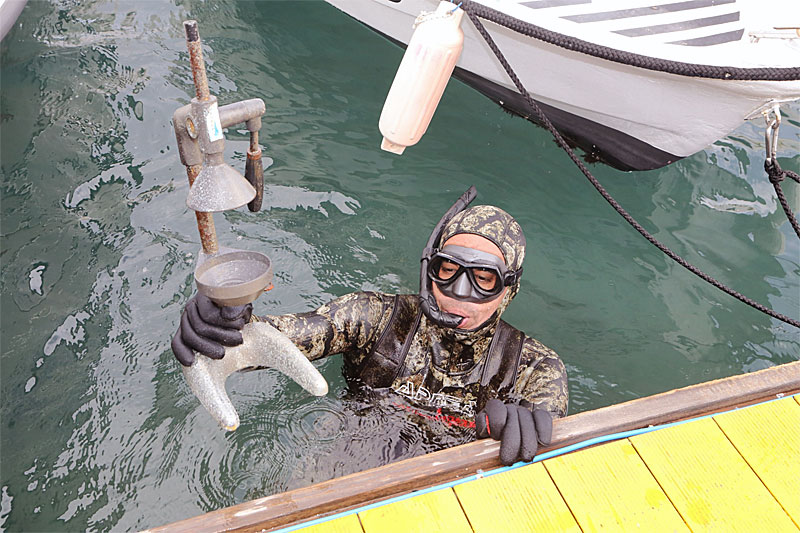Deniz dibi temizliği Gümbet’te - Görsel: Bodrum Belediyesi