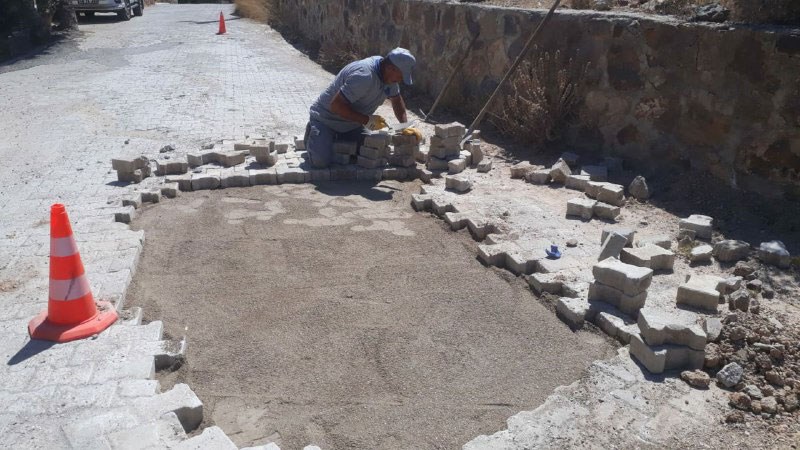 Bodrum'un bozulan yolları yapılıyor 3