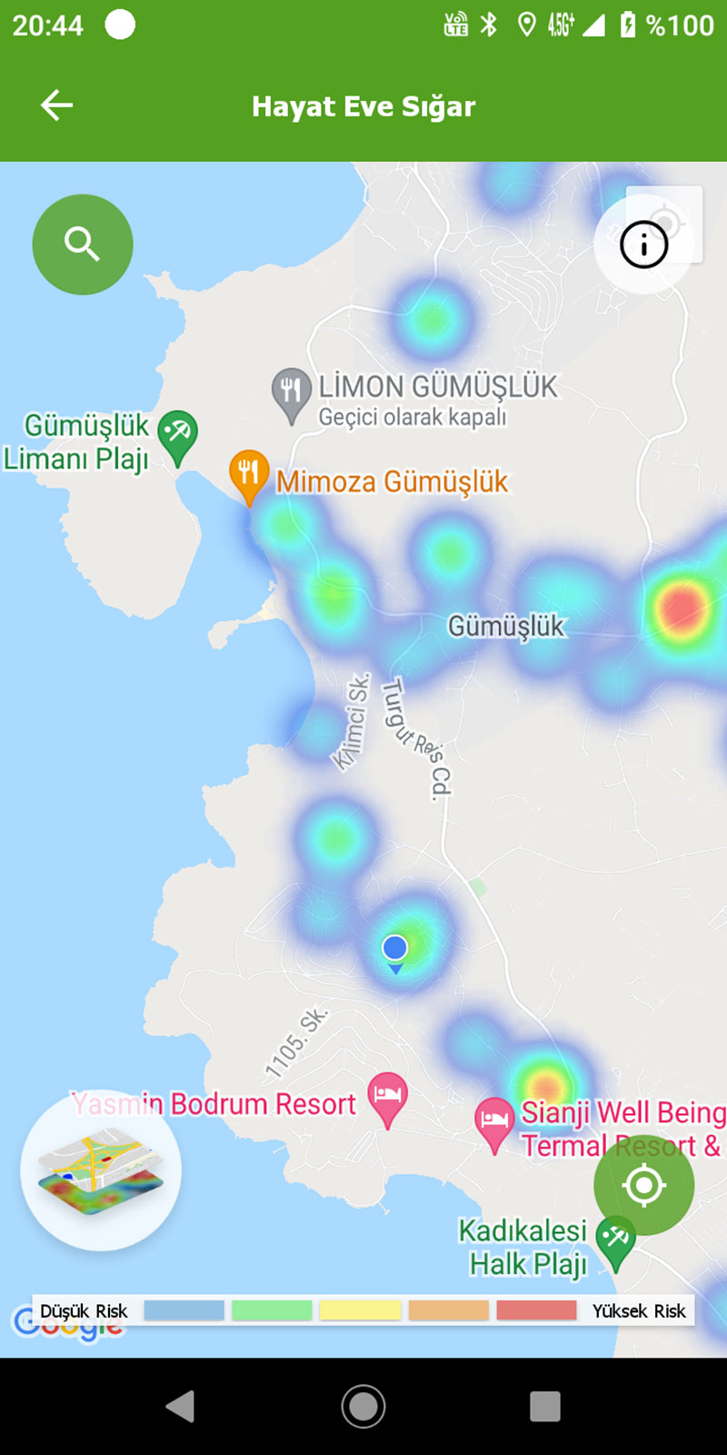 Gümüşlük 08 Ocak 2022 HES durumu