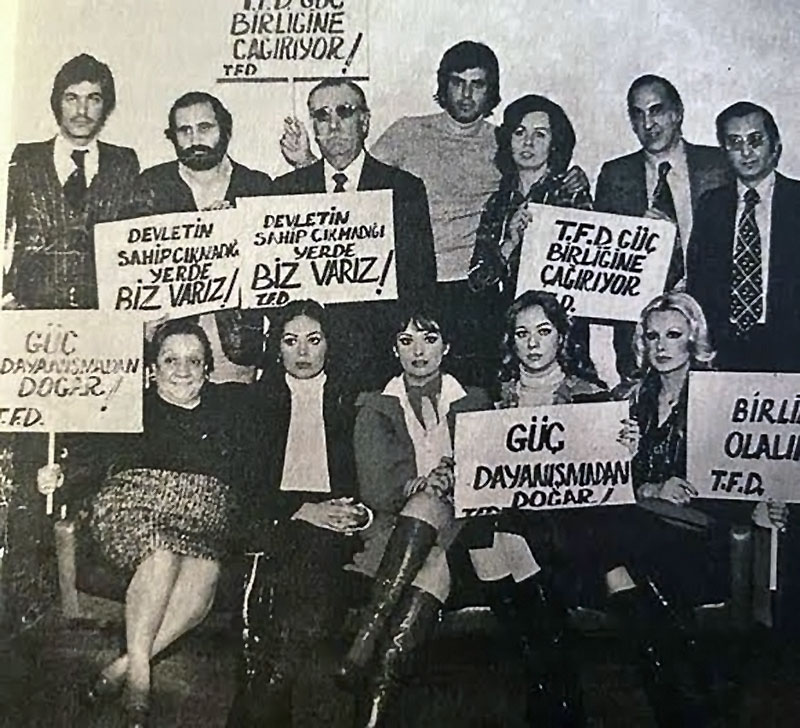 Fatma Girik sinema emekçileri eylemi, arşiv - GHA 2