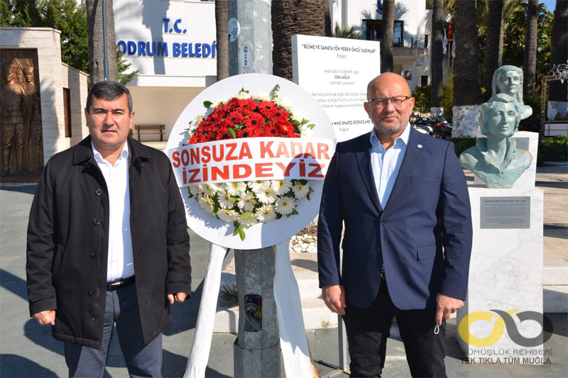 CHP Bodrum İlçe Başkanı Halil Karahan, İYİ Parti Bodrum İlçe Başkanı Nevzat Kanber