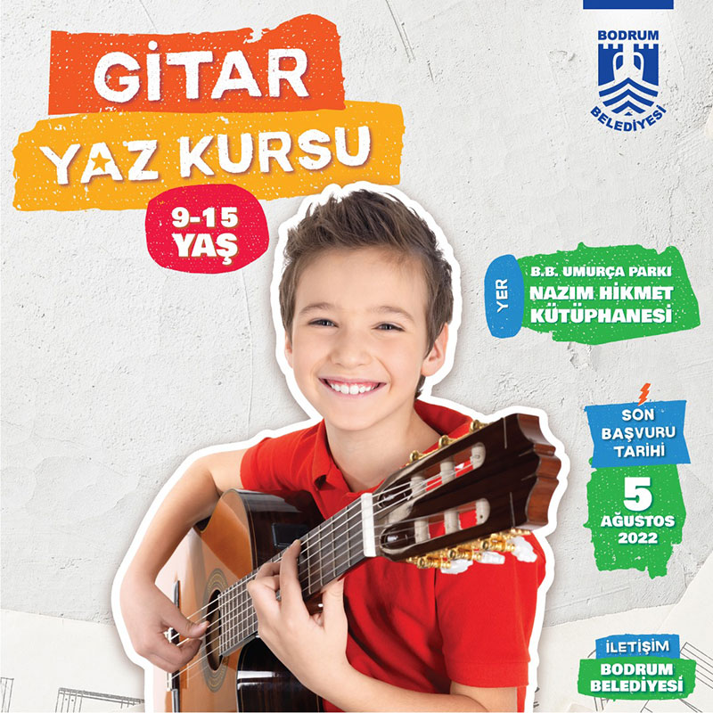 Çocuklara ücretsiz gitar kursu