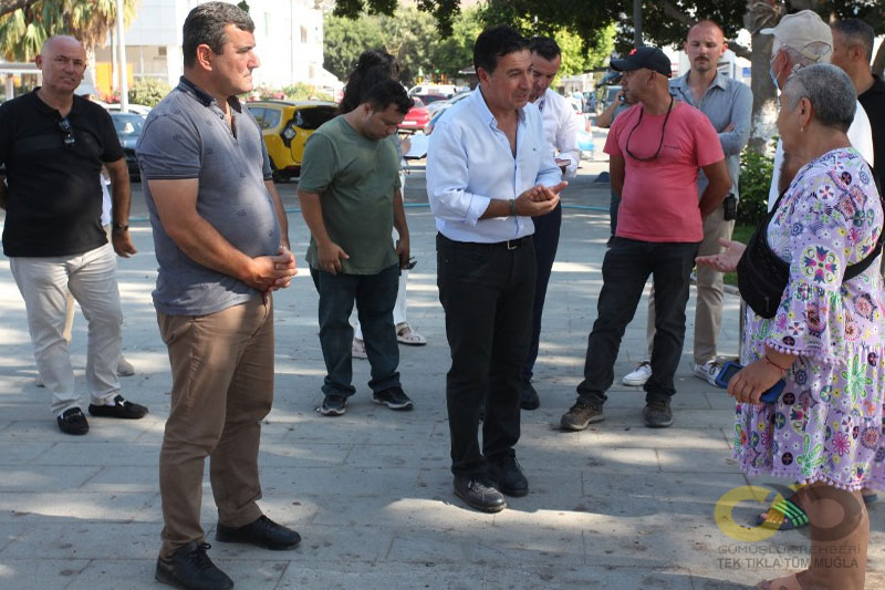 Aras visited 4 neighborhoods including Gümüşlük 3