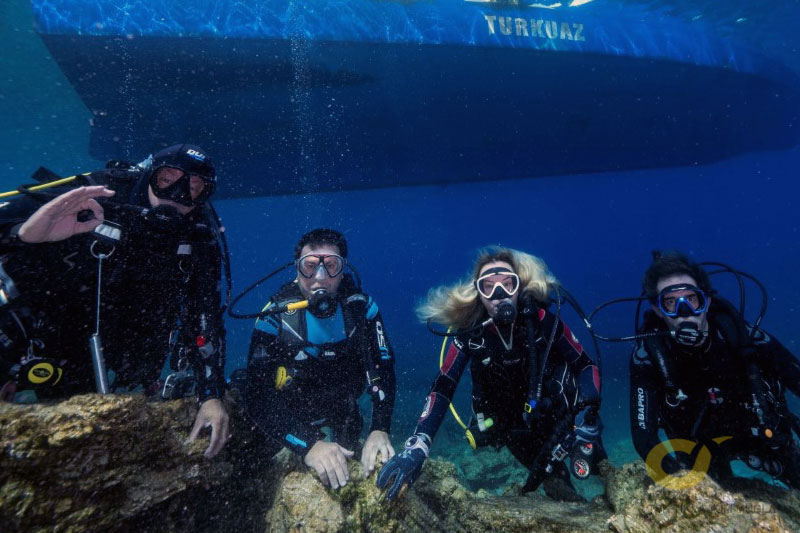 Bodrum underwater documentary is being shot