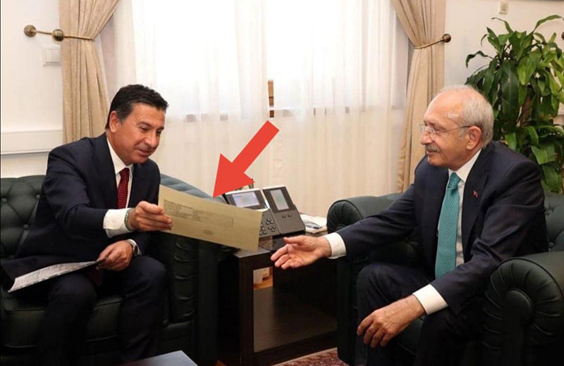 CHP Genel Başkanı Kemal Kılıçdaroğlu, Bodrum Belediye Başkanı Ahmet Aras (Soldan sağa), arşiv- Kaynak: Osman Gökmen sosyal medya
