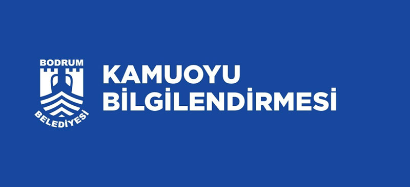 bodrum Belediyesi komuoyu açıklaması