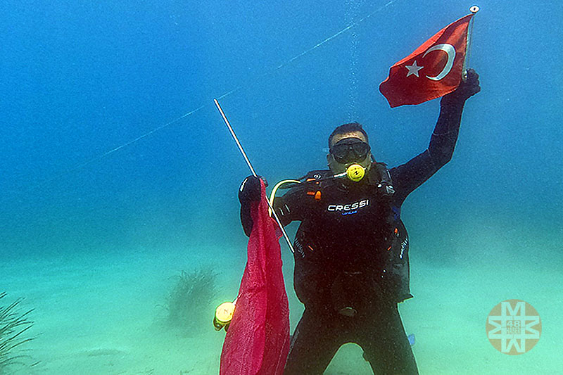 Kumbahçe'de deniz dibi temizliği 3
