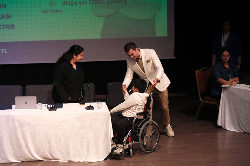 Eymen Özdoğan, who suffers from Duchenne Muscular Dystrophy (DMD)