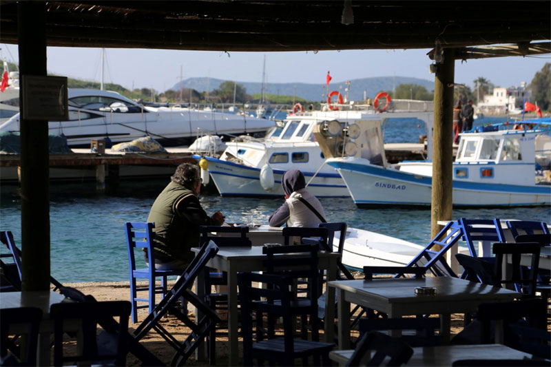 Gümüşlük; Myndos; Bodrum; Muğla; Gümüşlük Belediye Çay Bahçesi