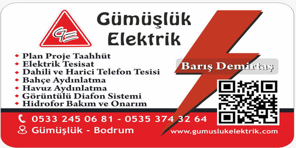 Gümüşlük Elektrikçi; Gümüşlük elektrik