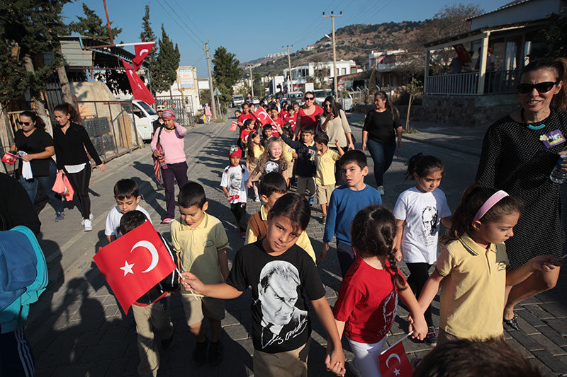 Gümüşlük'te 29 Ekim Cumhuriyet Bayramı kutlaması 2019 1