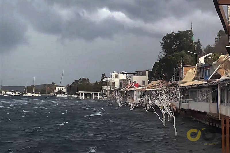 Tornado and storm in Gumusluk