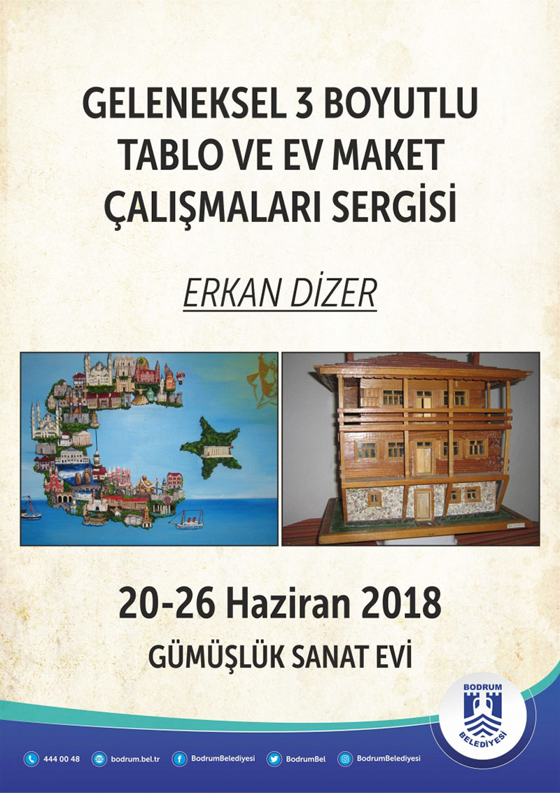 erkan dizer maket sergisi