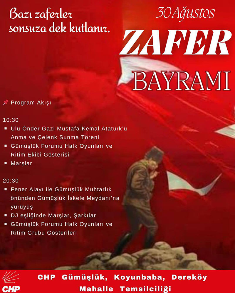 Gümüşlük'de 30 Ağustos kutlanıyor, 2025 2