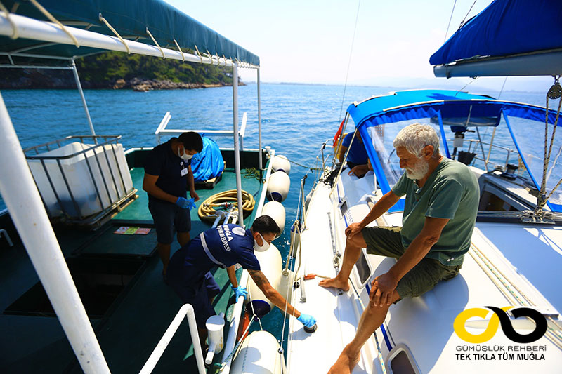 Muğla çöp toplama teknesi