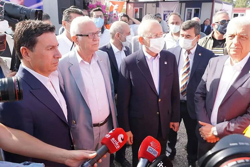 CHP Genel Başkanı Kemal Kılıçdaroğlu Muğla'da, 27 Ağustos 2021 - GHA