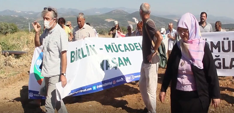 Turgut Mahallesinde kömür ocağı protestosu 2