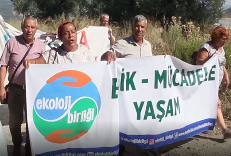 Colliery protest in Turgut District