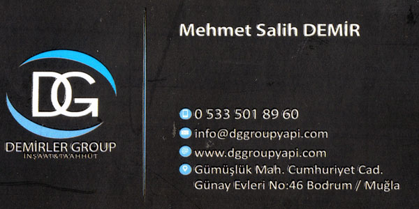 Gümüşlük Yapı Market; DG Group Yapı Market