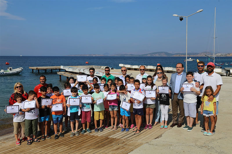 Bodrum'da spor.. 200 öğrenci yelkenle tanıştı 4