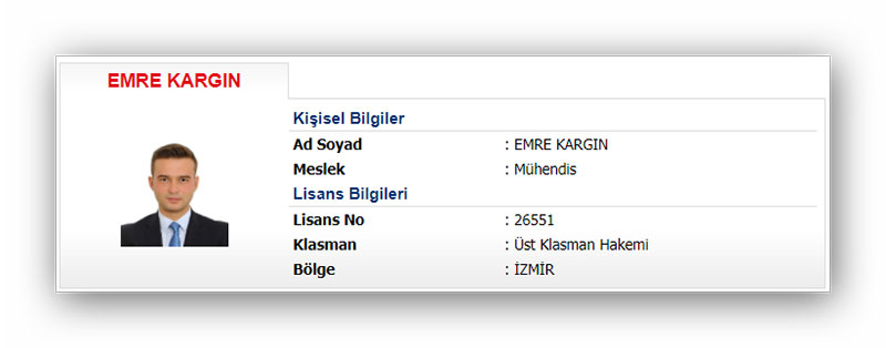 Hakem Emre Kargın TFF