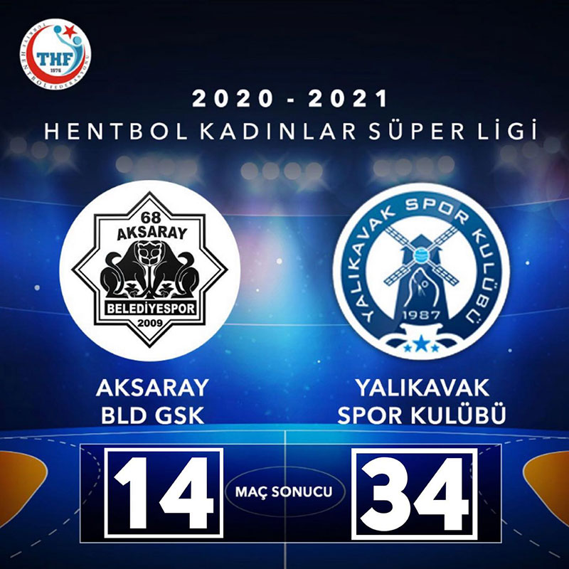 Aksaray Belediye GSK 14 - 34 Yalıkavakspor