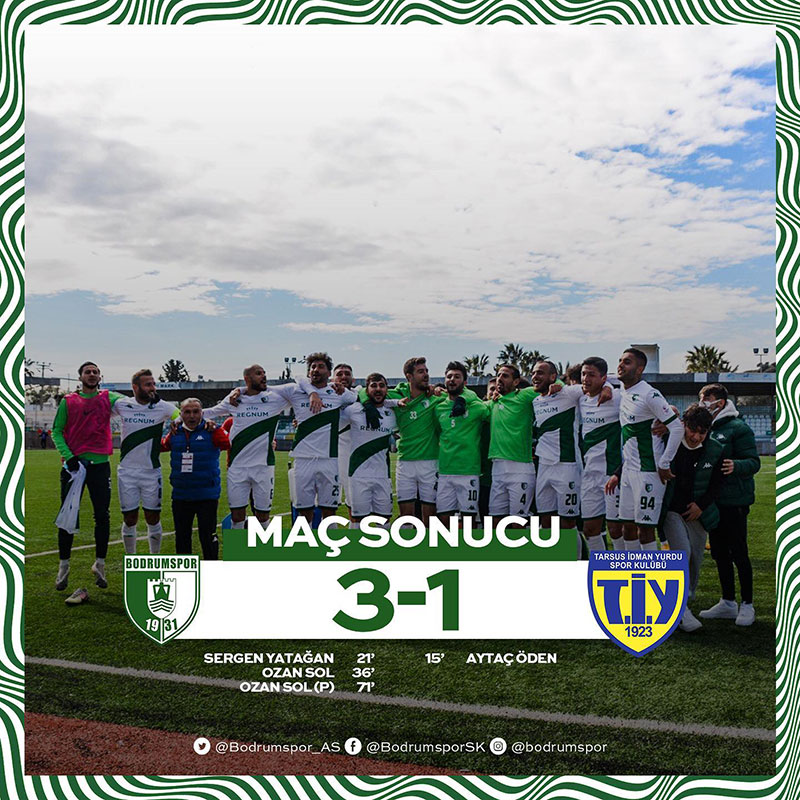 Bodrumspor 3 - 1 Tarsus İdman Yurdu 3