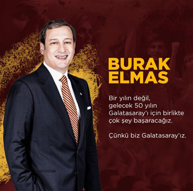 Galatasaray Kulübü Başkanı Burak Elmas