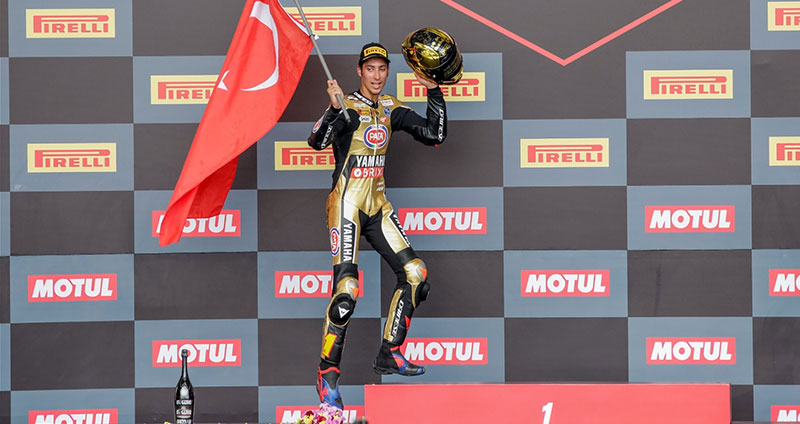 Toprak Razgatlıoğlu, dünya şampiyonu - Görsel: Gençlik ve Spor Bakanlığı web sitesinden alıntıdır