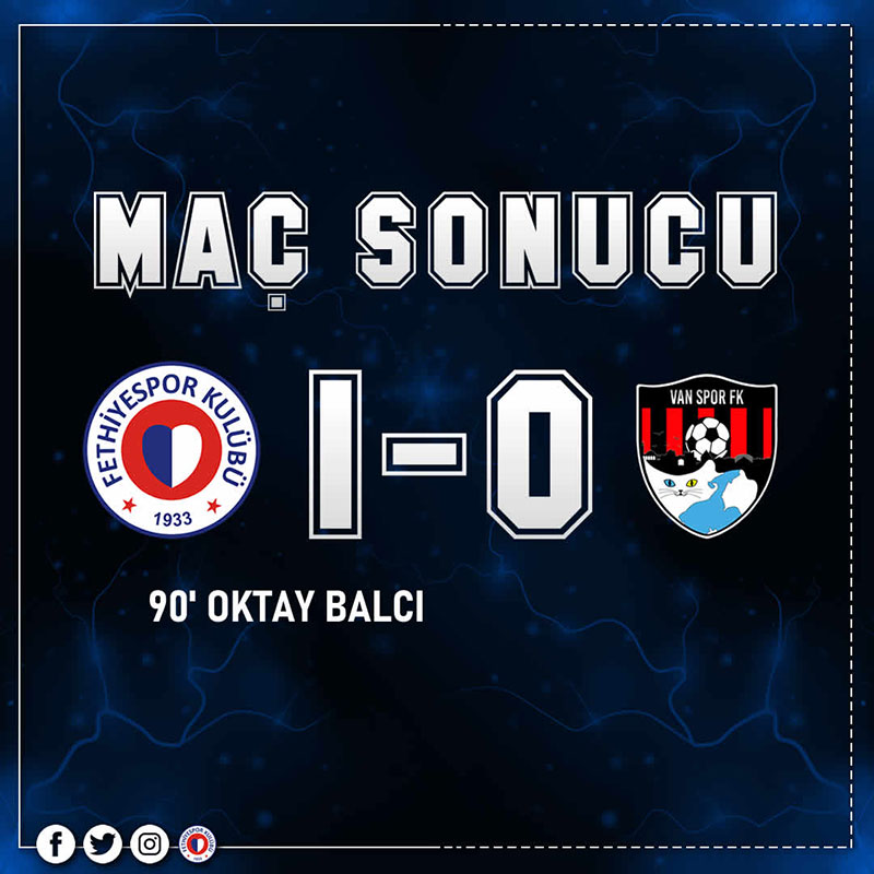 Fethiyespor 1- Silahtaroğlu Van Spor FK 0