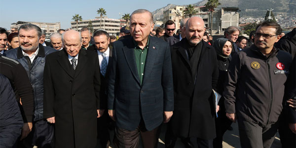 Erdoğan ve Bahçeli Hatay'da, 20 Şubat 2023 - GHA