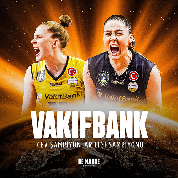 Vakıfbank Kadın Voleybol Takımı afiş, görsel: Vakıfbank sosyal medya