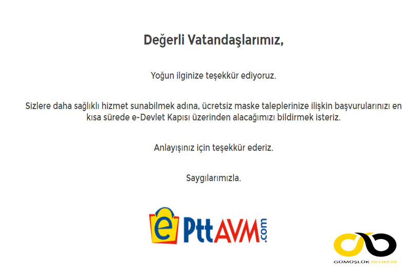 PTT AVM Maske dağıtımı 3