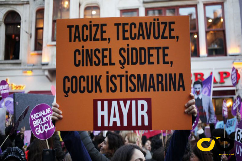 Tacize, tecavüze, çocuk istismarına hayır