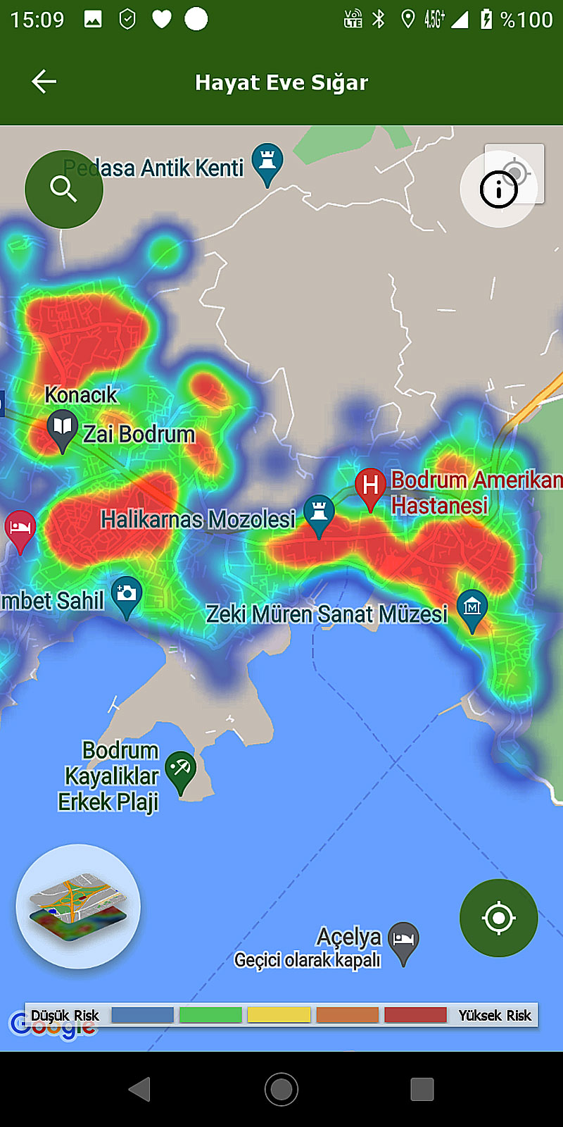 Bodrum merkez, HES kodu kırmızı yerler, 21.Ocak.2022