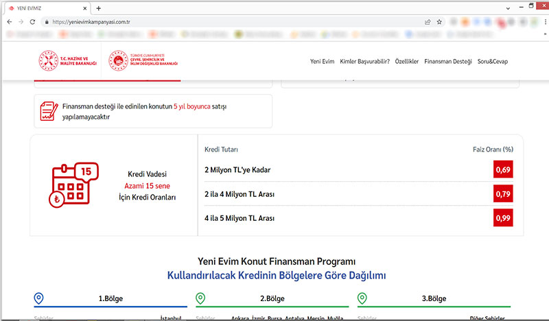 Yeni Evim kampanyası web sitesi açıldı 2